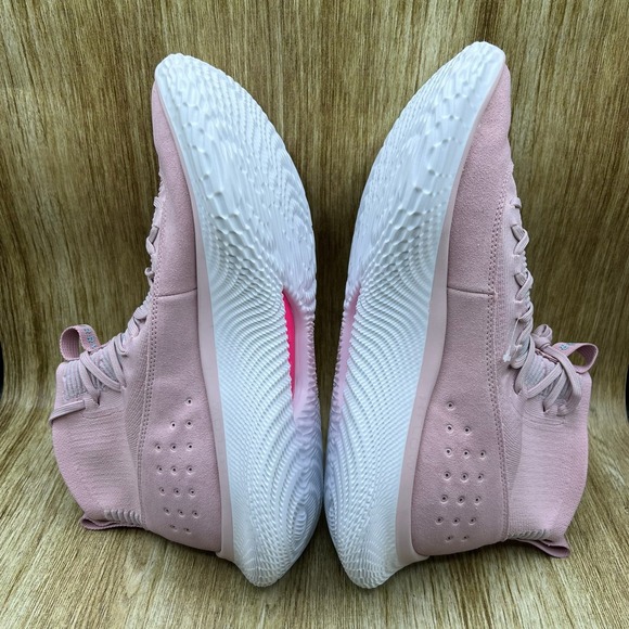 Under Armour Curry 4 FloTro Men\'s 15‎ Pink Basketball Shoes Suede 3024861-600 main image 6